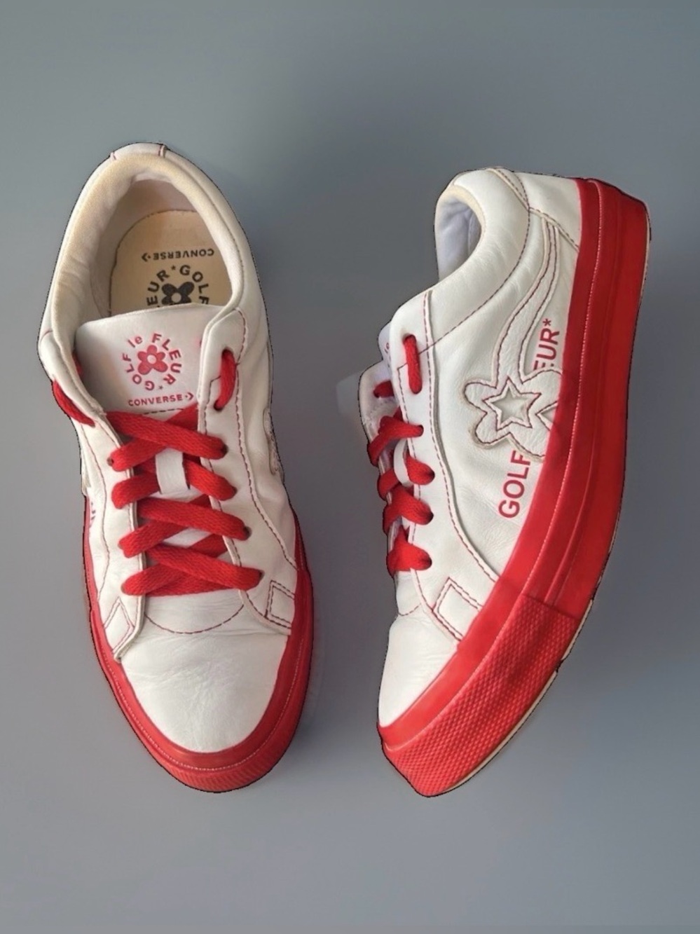 Golf Le Fleur x One Star Converse Sneakers Women’s Sz 7 Men’s 5 Ox Racing Red